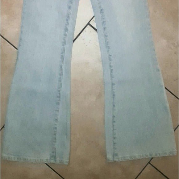 Girls LEVIS 517 Slim Stretch Flare Denim Jeans Size 14 Slim NWT Adjustable - Picture 4 of 15